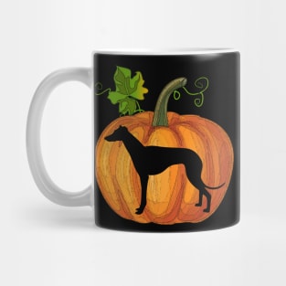 Greyhound in pumpkin Mug